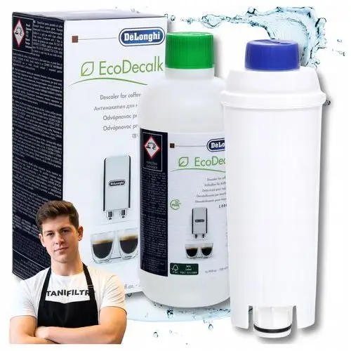 1x Filtr Wody DeLonghi Odkamieniacz 500ml Zestaw