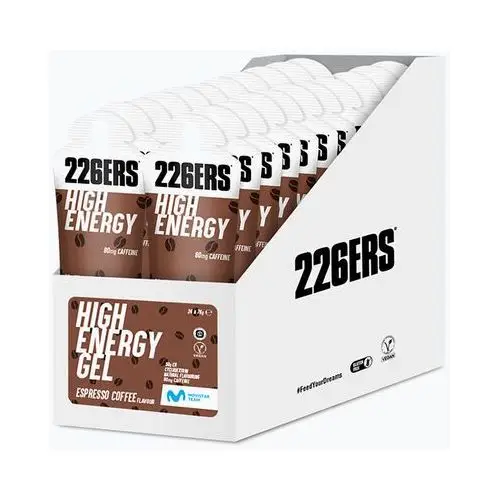 226ers Zestaw żeli energetycznych high energy caffeine 24 szt. x 76 g kawa