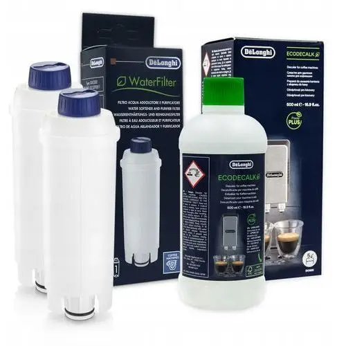 2x Filtr Do Ekspresu Delonghi DLSC002 Odkamieniacz EcoDecalk 500ml