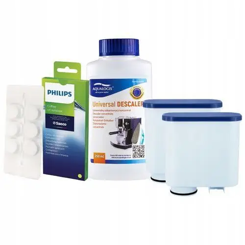 2x Filtr Wody AL-Clean Do Ekspresu Philips Odkamieniacz 250ml Tabletki