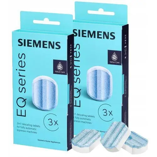 2x Tabletki odkamieniające Siemens Eq TZ80002 2w1 Odkamieniacz do ekspresu