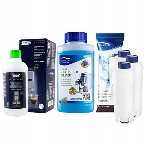 3x Filtr Do Ekspresu Delonghi AL-S002 EcoDecalk 500ml Płyn 250ml