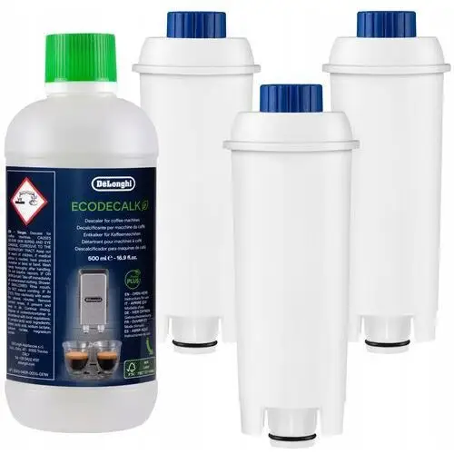 3x Filtr do ekspresu Delonghi Odkamieniacz Ecodecalk 500 ml