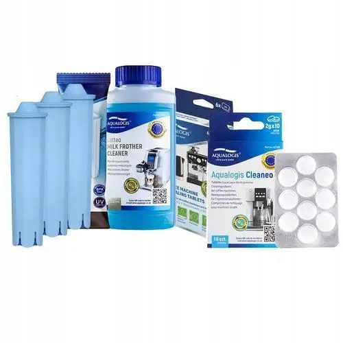 3x Filtr Do Ekspresu Jura AL-Blue Odkamieniacz Płyn 250ml Tabletki