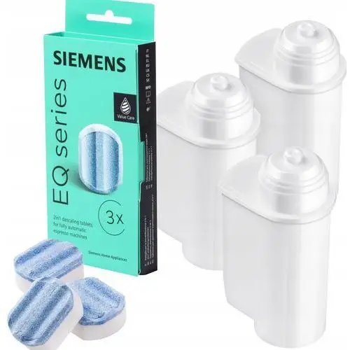 3x Filtr do ekspresu Siemens Eq Tabletki Odkamieniające Siemens