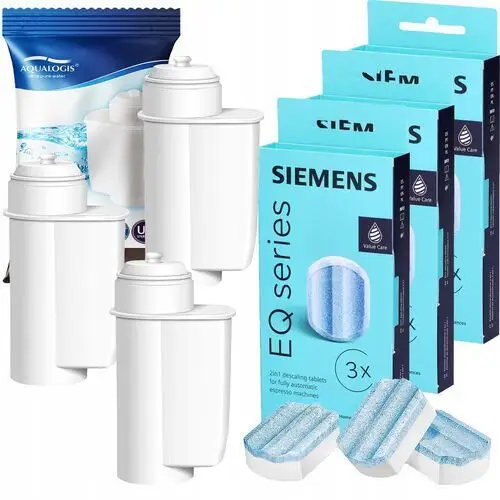 3x Filtr wody Brita Intenza Zamiennik 3x Odkamieniacz do Ekspresu Siemens