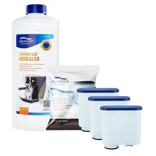 3x Filtr Wody Do Ekspresu Saeco AL-Clean Odkamieniacz Aqualogis 1L