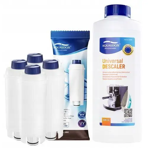 4x Filtr Do Ekspresu Delonghi AL-S002 Uniwersalny Odkamieniacz 500ml