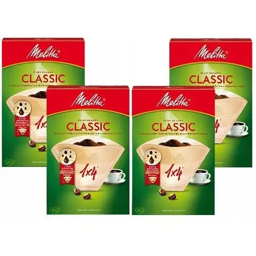 4x Papierowe filtry do kawy Melitta Classic 1x4