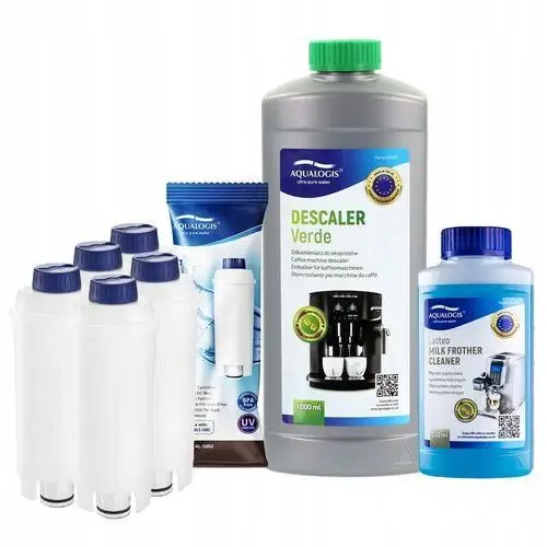 5x Filtr Do Ekspresu Delonghi AL-S002 Odkamieniacz 1L Płyn 250ml