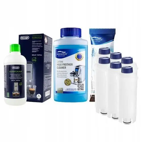 6x Filtr Do Ekspresu Delonghi AL-S002 EcoDecalk 500ml Płyn 250ml