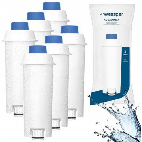 6x Filtr Wessper AquaLunga do DeLonghi Dls C002 2