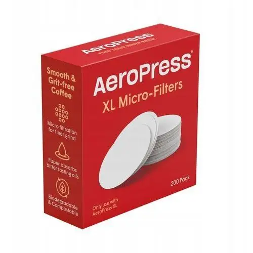 Aeropress XL Filtry Papierowe Białe 200szt