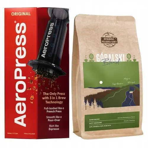 Aeropress Zaparzacz Kawy Kawa Ziarnista Góralski Blend 250g