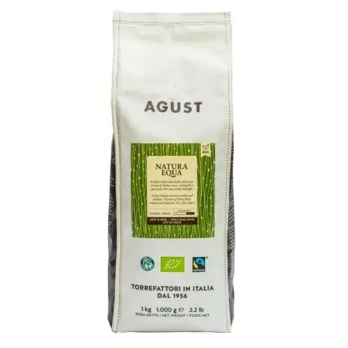 Agust caffè s.n.c. Agust natura equa - kawa ziarnista 1kg eko 100% arabika