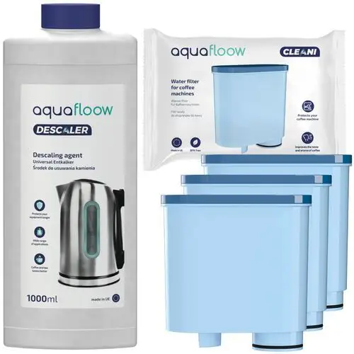 AquaFloow odkamieniacz do ekspresu 1l 3x filtr do ekspresu Philiips Saeco