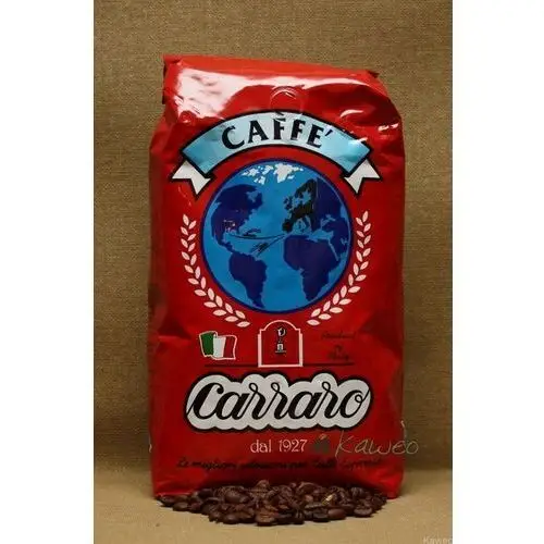 Carraro caffè s.p.a. Carraro globo rosso kawa ziarnista 1kg duza zawart. kofeiny świeżo palona 4