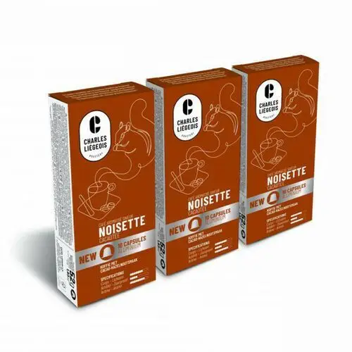 Charles liégeois Kawa w kapsułkach do nespresso® nespresso noisette, 3 x 10 szt