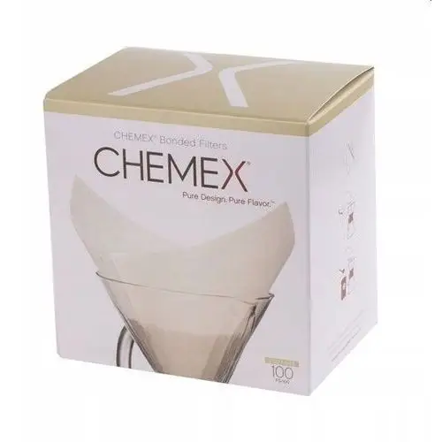 Chemex filtry papierowe kwadratowe Białe 6,8,10