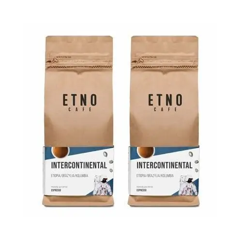 Etno cafe Kawa ziarnista intercontinental arabica 2 x 1 kg