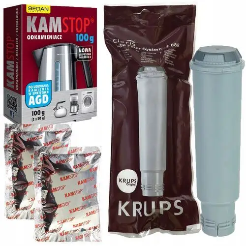 Filtr do ekspresu Krups F088 claris Oryginał Odkamieniacz do Krups 100g