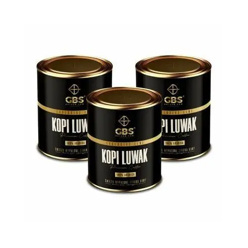 Golden bow solutions Kawa ziarnista exclusive line kopi luwak arabica 3 x 0.1 kg