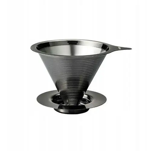 Hario Double Mesh Metalowy Dripper Do Zaparzania Kawy Z Filtrem Grafitowy