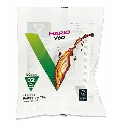 Hario Drip filtry papierowe V60-02 200szt VCF-02