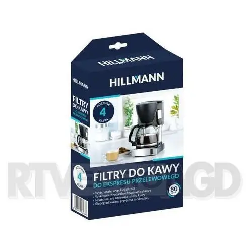 Hillmann filtry do kawy 1x4 80 szt
