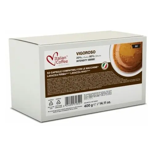 Italian Coffee Vigoroso- 50 kapsułek kompatybilnych z Lavazza Firma