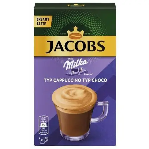 Instant cappuccino milka kawa rozpuszczalna 8x15,8 g Jacobs