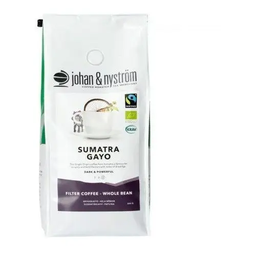 Johan & nyström - sumatra gayo mountain fairtrade 500g - kawa ziarnista single origin filter coffee