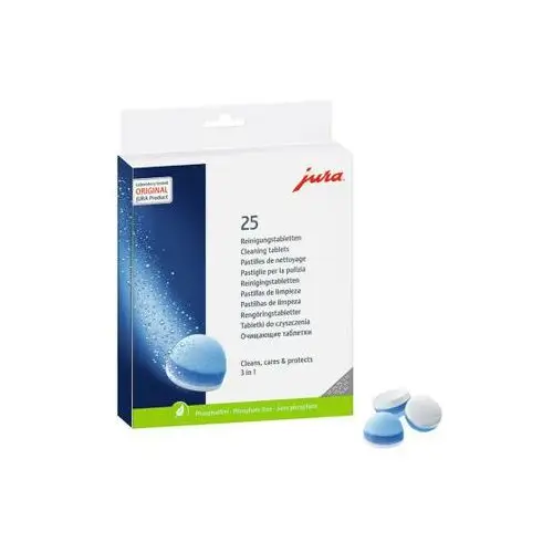 3- fazowe tabletki czyszczące JURA, 25 szt
