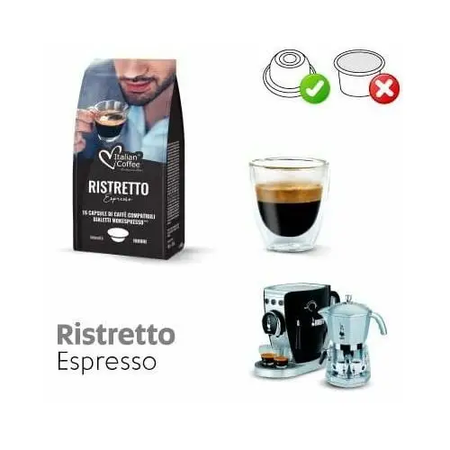 Italian Coffee RISTRETTO kapsułki do BIALETTI Mokespresso - 16 kapsułek 3