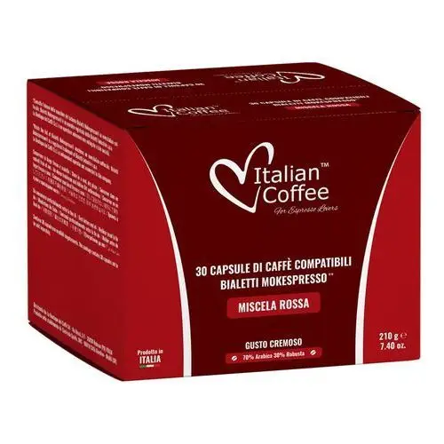 Miscela rossa cremoso caffÈ d'italia - 30 kapsułek Kapsułki do bialetti