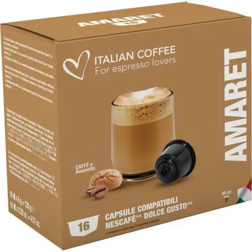 Amaret italian coffee - 16 kapsułek Kapsułki do dolce gusto