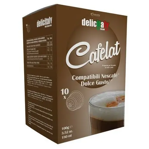 Cafelat Delicitaly (kawa latte z mlekiem) kapsułki do Dolce Gusto - 10 kapsułek