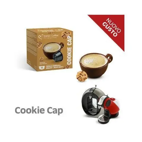 Cookie Cap (Cappuccino al BISCOTTO) Italian Coffee kapsułki do Dolce Gusto - 16 kapsułek 2