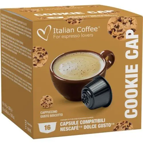 Cookie Cap (Cappuccino al BISCOTTO) Italian Coffee kapsułki do Dolce Gusto - 16 kapsułek