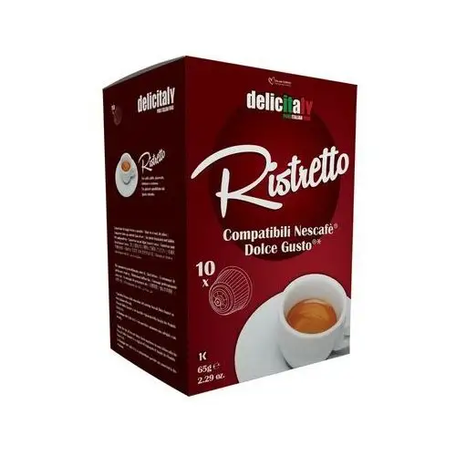 Kapsułki do dolce gusto Ristretto delicitaly - 10 kapsułek