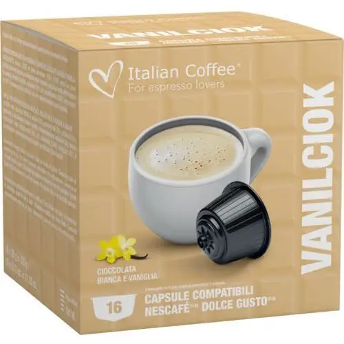 Vanilciok (czekolada biała z wanilią) italian coffee - 16 kapsułek Kapsułki do dolce gusto