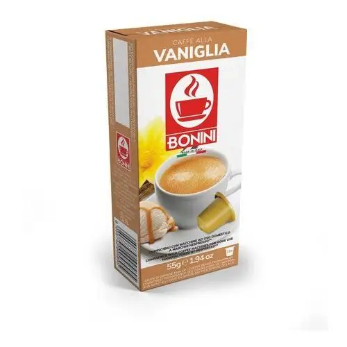 Kapsułki do nespresso Bonini vaniglia (kawa aromatyzowana waniliowa) - 10 kapsułek