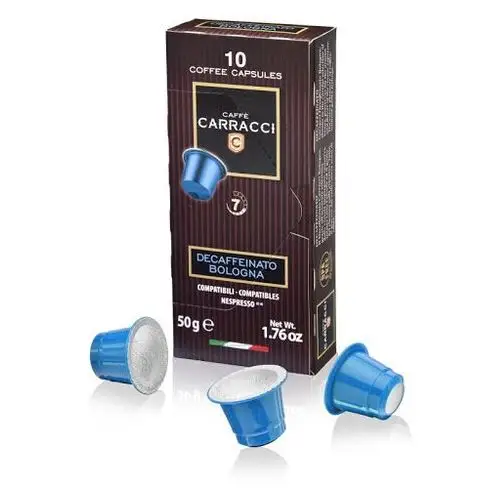 Kapsułki do nespresso Carracci decaffeinato bologna (kawa bezkofeinowa) - 10 kapsułek