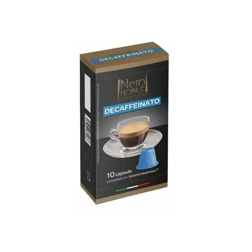 Decaffeinato (kawa bezkofeinowa) NeroNobile kapsułki do Nespresso - 10 kapsułek, NN-NSP-DECAFFEI-010A