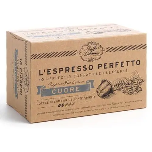 Kapsułki do nespresso Diemme cuore (kawa bezkofeinowa) - 10 kapsułek 2