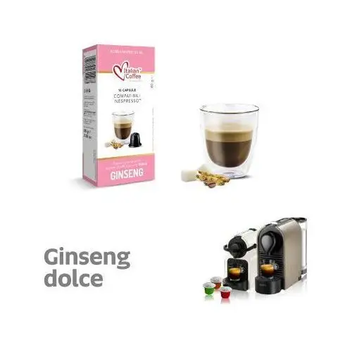 Ginseng dolce (kawa z żeń-szeniem) italian coffee - 10 kapsułek Kapsułki do nespresso 2