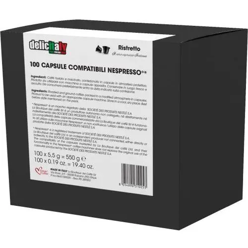 Kapsułki do nespresso Ristretto - 100 kapsułek 3