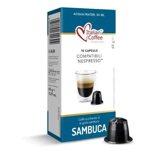 Kapsułki do nespresso Sambuca (kawa aromatyzowana) - 10 kapsułek