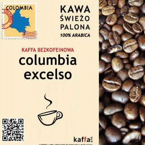 Kawa Bezkofeinowa Columbia Excelso 250 g, Columbia Excelso 250 g