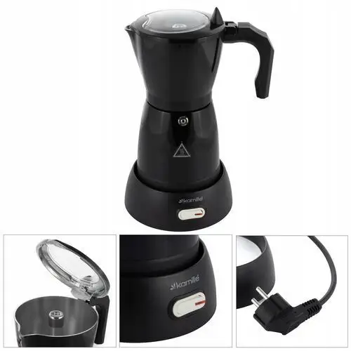 Kawiarka Elektryczna Zaparzacz Kawy 300 ml/6 filiżanek Espresso Kamille
